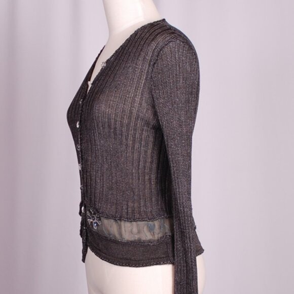 EUC Elaris Embellished Cardigan, Sz - Sm - Picture 3 of 7